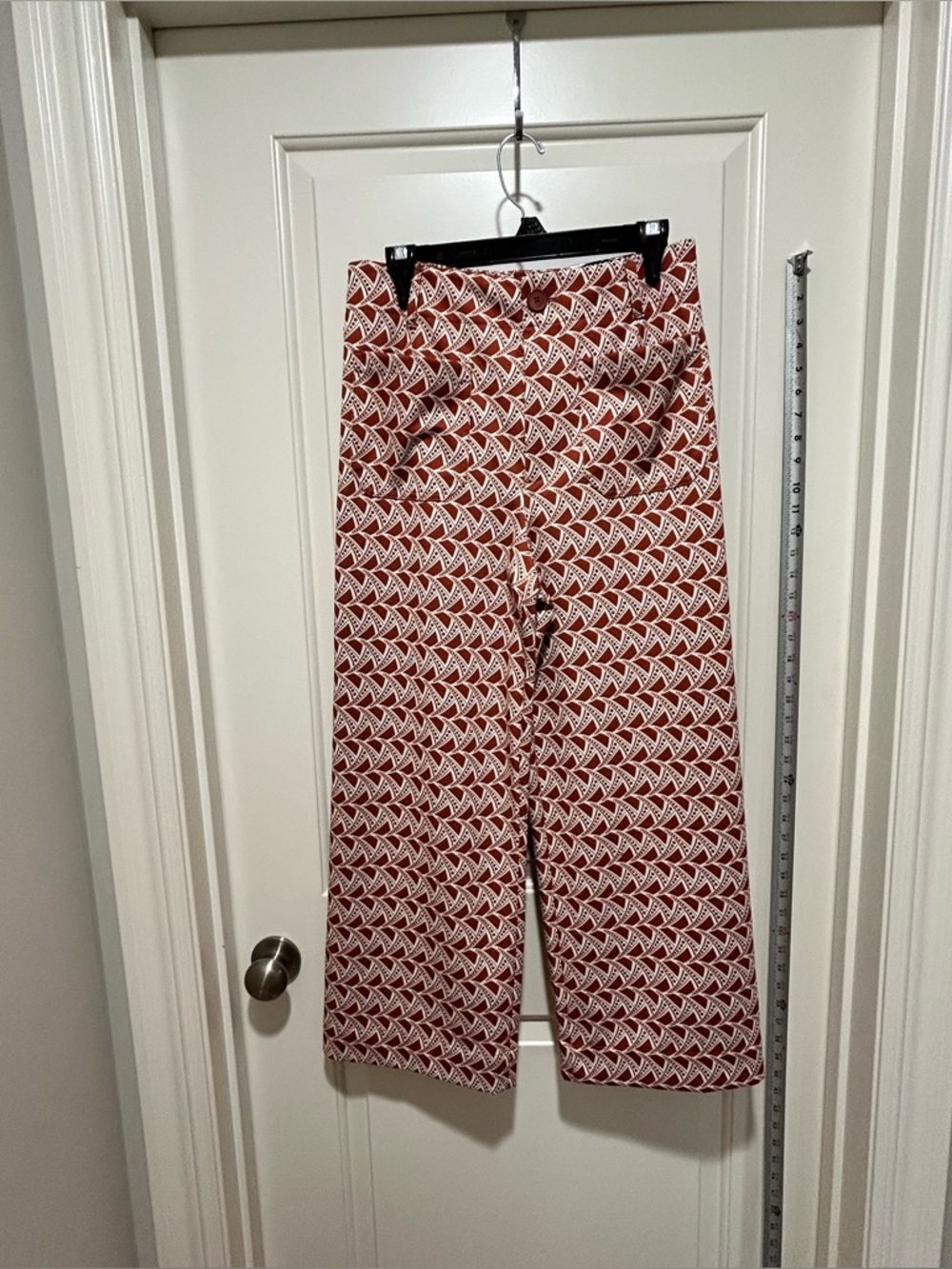 Jones NY Jones & Co women’s size 8 NWT Rusty orange & White cropped-Leg Pants